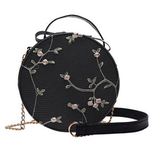 Load image into Gallery viewer, Hot Sale Sweet Lace Round Handbags High Quality PU leather Women Crossbody Bags Female Small Fresh Flower Chain Shoulder #N