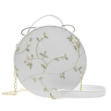 Load image into Gallery viewer, Hot Sale Sweet Lace Round Handbags High Quality PU leather Women Crossbody Bags Female Small Fresh Flower Chain Shoulder #N