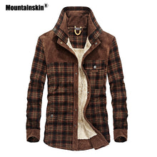Load image into Gallery viewer, Mountainskin Men's Warm Jacket Fleece Thick Army  Coat Autumn Winter Jacket Men Slim Fit Clothing Mens Brand Clothing SA831