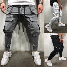 Load image into Gallery viewer, Casual Fitness Male Sportswear Tracksuit Sweatpants Men Pants Trendy Men's Hip Hop Pants Mens Joggers Solid Multi-pocket Pants
