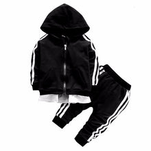 Load image into Gallery viewer, 2020 Spring Baby Casual Tracksuit Children Boy Girl Cotton Zipper Jacket Pants 2Pcs/Sets Kids Leisure Sport Suit Infant Clothing