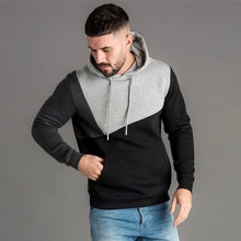 Load image into Gallery viewer, Mens Hoodies Sweatshirt 2019 Streetwear Patchwork Hoody Pullover Black White Hoodie Men Winter Fleece Sweatshirts Clothing