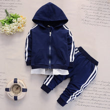 Load image into Gallery viewer, 2020 Spring Baby Casual Tracksuit Children Boy Girl Cotton Zipper Jacket Pants 2Pcs/Sets Kids Leisure Sport Suit Infant Clothing