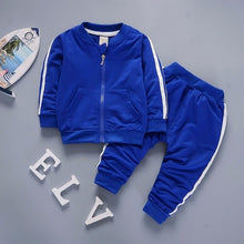 Load image into Gallery viewer, 2020 Spring Baby Casual Tracksuit Children Boy Girl Cotton Zipper Jacket Pants 2Pcs/Sets Kids Leisure Sport Suit Infant Clothing