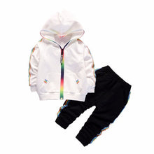 Load image into Gallery viewer, 2020 Spring Baby Casual Tracksuit Children Boy Girl Cotton Zipper Jacket Pants 2Pcs/Sets Kids Leisure Sport Suit Infant Clothing