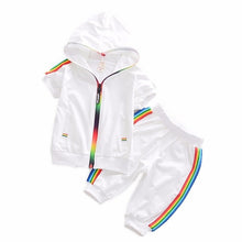 Load image into Gallery viewer, 2020 Spring Baby Casual Tracksuit Children Boy Girl Cotton Zipper Jacket Pants 2Pcs/Sets Kids Leisure Sport Suit Infant Clothing