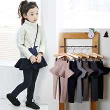Load image into Gallery viewer, 2019 Pure Color Girls Pants Kids Leggings 2-10Y Children Clothing Autumn Cotton Leggings Warm Baby Girl Skirt-pants High Quality