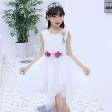 Load image into Gallery viewer, Floral Dress For Girls 2020 Summer Mesh Girls Dress Bow Kids Clothes Children's Dress Spring Teen Girls Clothing 6 8 12 Years