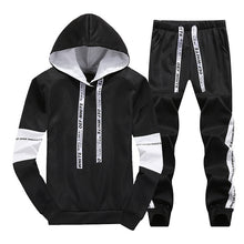 Load image into Gallery viewer, Sets Tracksuit Men Autumn Winter Hooded Sweatshirt Drawstring Outfit Sportswear 2019 Male Suit Pullover Two Piece Set Casual