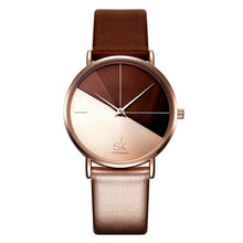 Load image into Gallery viewer, Shengke Women's Watches Fashion Leather Wrist Watch Vintage Ladies Watch Irregular Clock Mujer Bayan Kol Saati Montre Feminino