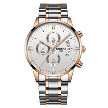 Load image into Gallery viewer, NIBOSI Mens Watches Luxury Top Brand Gold Watch Men Relogio Masculino Automatic Date Watch Quartz Luminous Calendar Wristwatch
