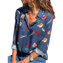 Load image into Gallery viewer, Women Blouses 2020 Fashion Long Sleeve Turn Down Collar Office Shirt Leisure Blouse Shirt Casual Tops Plus Size Blusas Femininas