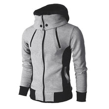 Load image into Gallery viewer, 2019 Zipper Men Jackets Autumn Winter Casual Fleece Coats Bomber Jacket Scarf Collar Fashion Hooded Male Outwear Slim Fit Hoody