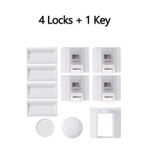 Load image into Gallery viewer, Magnetic Child Lock Baby Safety Cabinet Drawer Door Lock Children Protection Invisible Lock Kids Security 4/8 Locks + 1/2 Key