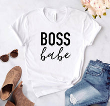Load image into Gallery viewer, boss lady baby Letters Print Women tshirt Cotton Casual Funny t shirt For Lady Top Tee Hipster Tumblr Drop Ship Z-908