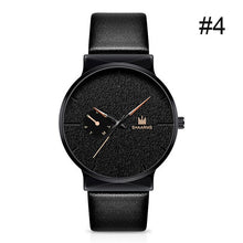 Load image into Gallery viewer, SHAARMS Men Watch Business Watch Leather Band Stainless Steel Quartz Wristwatch Casual Simple Watches Black Luxury Brand