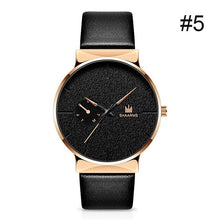 Load image into Gallery viewer, SHAARMS Men Watch Business Watch Leather Band Stainless Steel Quartz Wristwatch Casual Simple Watches Black Luxury Brand