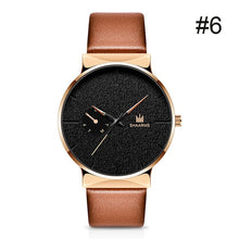 Load image into Gallery viewer, SHAARMS Men Watch Business Watch Leather Band Stainless Steel Quartz Wristwatch Casual Simple Watches Black Luxury Brand