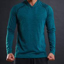 Load image into Gallery viewer, FLORATA NEW Trendy Autumn Men T Shirt Casual Long Sleeve Slim Men's Basic Tops Tees Stretch T-shirt Comfortable Hooded T Shirt