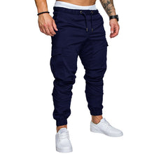 Load image into Gallery viewer, ASALI Solid Sweatpants Men Joggers Multi-pocket Pants Autunm 2019 New Fashion Long Trousers Male Elastic Waist Men's Sportswear