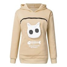 Load image into Gallery viewer, 2019 winter women hooded sweatshirts Women's Sweatshirt Animal Pouch Hood Tops Carry Cat Breathable Pullover sweatshirts#g3