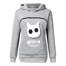 Load image into Gallery viewer, 2019 winter women hooded sweatshirts Women's Sweatshirt Animal Pouch Hood Tops Carry Cat Breathable Pullover sweatshirts#g3