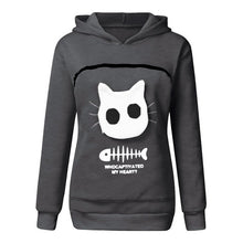 Load image into Gallery viewer, 2019 winter women hooded sweatshirts Women's Sweatshirt Animal Pouch Hood Tops Carry Cat Breathable Pullover sweatshirts#g3