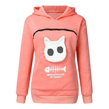 Load image into Gallery viewer, 2019 winter women hooded sweatshirts Women's Sweatshirt Animal Pouch Hood Tops Carry Cat Breathable Pullover sweatshirts#g3