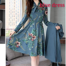 Load image into Gallery viewer, Spring Autumn Trench Coat Slim OL Ladies Trench Coat Women Dress Women Windbreakers Plus Size Two Pieces Women Sets Trench Coats