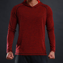 Load image into Gallery viewer, FLORATA NEW Trendy Autumn Men T Shirt Casual Long Sleeve Slim Men's Basic Tops Tees Stretch T-shirt Comfortable Hooded T Shirt