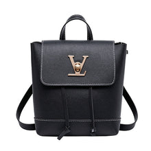 Load image into Gallery viewer, LISM Ladies bag fashion contrast color lock small backpack mini slung ladies shoulder bag shoulder bag mobile phone bag