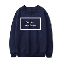 Load image into Gallery viewer, WAMNI Customized logo Print Hoodies wholesale Sweatshirts Cotton Hoodies Unisex DIY Logo Streetwear Drop Shipping clothing
