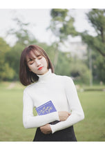Load image into Gallery viewer, GUMPRUN Winter Women Knitted Turtleneck Sweater 2020 Fall Casual Slim Sweaters Pullover Womens Long Sleeve Elasticity Sweater