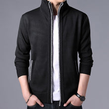 Load image into Gallery viewer, Cardigan Homme Sweaters Winter Mens clothes Solid Male Autumn Fashion Fit Thick Slim Keep Warm Men Solid Smart Casual Sweaters