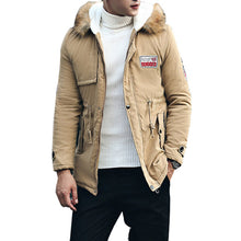 Load image into Gallery viewer, Parka Men Coats Winter Jacket Men Slim Thicken Fur Hooded Outwear Warm Coat Top Brand Clothing Casual Mens Coat Veste Homme Tops