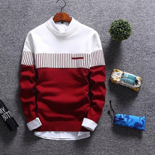 Load image into Gallery viewer, 2020 New Men's Autumn Winter Pullover Wool Slim Fit Striped Knitted Sweaters Mens Brand Clothing Casual pull homme hombre