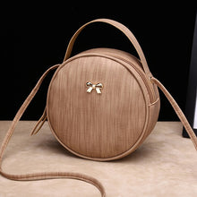 Load image into Gallery viewer, Classic Texture Shoulder Bags For Women 2019 Fashion Crossbody Round Bag Mini Handbag Leather Phone Coin Purse Female Ladies Bag