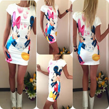 Load image into Gallery viewer, 2019 New Summer Fashion Women Sexy Tank Dress Slim Casual Camouflage Military O-Neck Print Splice Empire Mini Dresses Vestidos