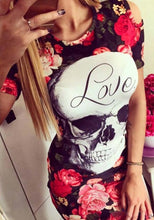 Load image into Gallery viewer, 2019 New Summer Fashion Women Sexy Tank Dress Slim Casual Camouflage Military O-Neck Print Splice Empire Mini Dresses Vestidos