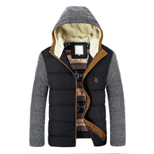 Load image into Gallery viewer, Mountainskin Winter Coat Men's Warm Parkas Thick Fleece Cotton Coats Slim Male Jackets Hooded Coat Mens Brand Clothing SA830