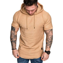 Load image into Gallery viewer, T Shirt Hoodie Slim Fit Casual Short Sleeve T Shirt Men 2019 Sport Summer Spring Large Size Casual Men's T-shirt Tops Tee 19APR2
