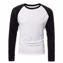 Load image into Gallery viewer, Spring Men's Long Sleeve T Shirt Patchwork O-neck Streetwear Baseball Casual T-shirts Fashion Men Tee Tops Plus Size 4XL 2019
