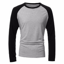 Load image into Gallery viewer, Spring Men's Long Sleeve T Shirt Patchwork O-neck Streetwear Baseball Casual T-shirts Fashion Men Tee Tops Plus Size 4XL 2019