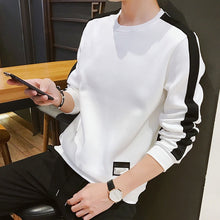 Load image into Gallery viewer, Spring and Autumn New men's printed long-sleeved T-shirt teen round neck bottom top fashion casual men's clothing