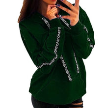 Load image into Gallery viewer, 2019 Women Autumn Sweatshirt Women Long Sleeve Solid Hooded Pullover Tops Blouse Letter Print Hoodies Women Plus Size 5XL ##1