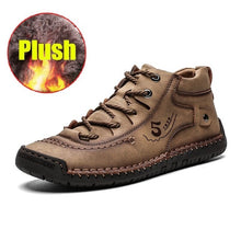 Load image into Gallery viewer, ZUNYU Leather Men Casual Shoes British Style Comfortable Men Fashion Walking Shoes Big Size Brown Black Man Soft Flat Footwear