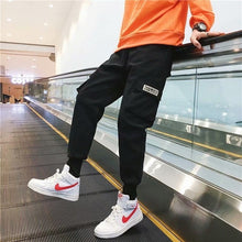 Load image into Gallery viewer, 2020 Spring Hip Hop Joggers Men Black Harem Pants Multi-pocket Ribbons Man Sweatpants Streetwear Casual Mens Pants M-3XL