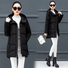 Load image into Gallery viewer, Down Coat women Long Down Jacket Women Winter with Hooded Down Coat Winter Oversize Doudoune Jacket Coat Lady Down