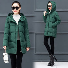 Load image into Gallery viewer, Down Coat women Long Down Jacket Women Winter with Hooded Down Coat Winter Oversize Doudoune Jacket Coat Lady Down