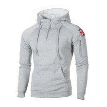 Load image into Gallery viewer, Fashion Mens Zipper Hoodies Hip Hop Sweatshirt Autumn British Flag Men Patchwork Hooded Tracksuit Male Hoody Brand Clothing 3XL